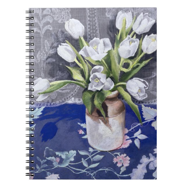 Caderno Espiral Tulipas brancas 1994 (Frente)