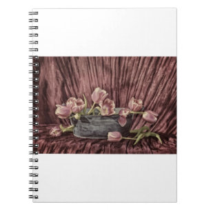 Caderno Espiral Tulipas delicadas