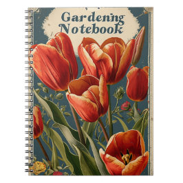 Caderno Espiral Tulips Gardening