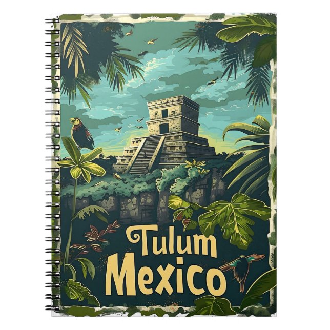 Caderno Espiral Tulum Jungle (Frente)
