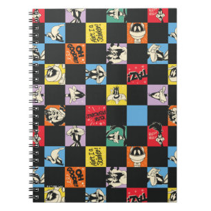 Caderno Espiral TUNES DE MEL preto e branco™ no verificador colori