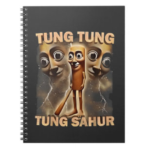 Caderno Espiral Tung tung sahur Brainrot Meme