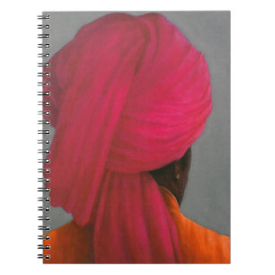 Caderno Espiral Turbante cor-de-rosa