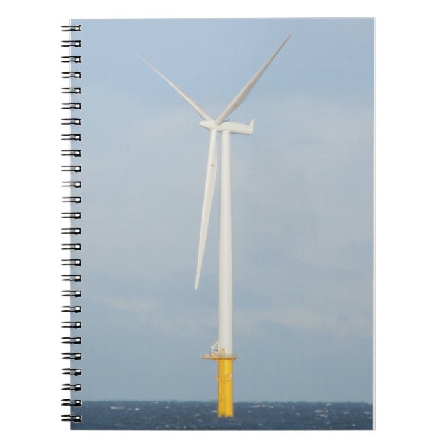 Caderno Espiral Turbina eólica (offshore) (Frente)