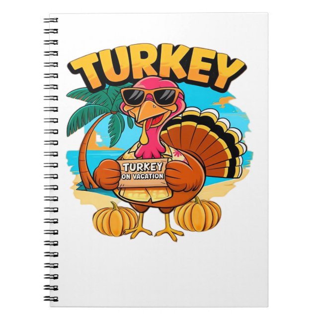Caderno Espiral Turkey on Vacation in Jamaica Classic T-Shirt.png (Frente)