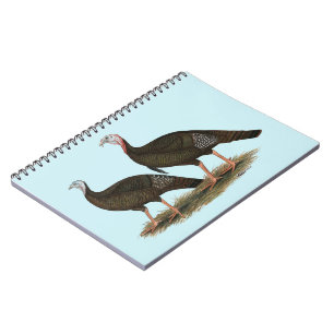 Caderno Espiral Turkeys East Wild Pair