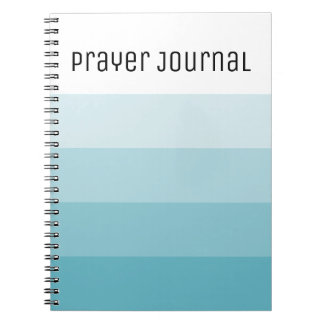 Caderno Espiral Turquesa Diário de Oração de Tiras