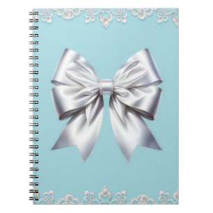 Caderno Espiral Turquesa Robin Ovo Azul Grande Arco Branco Brida