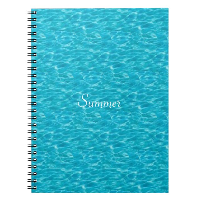 Caderno Espiral Turquesa Water Image (Frente)