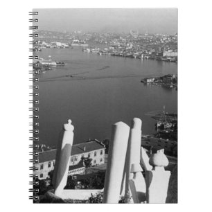 Caderno Espiral Turquia Vintage Istambul rio corno de ouro 1970