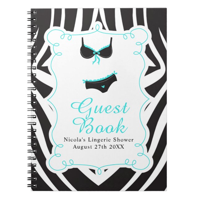 Caderno Espiral Turquoise Lingerie Party  (Frente)