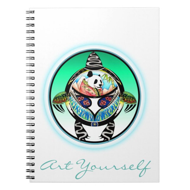 Caderno Espiral Turtle Panda (Frente)