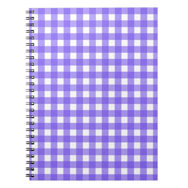 Caderno Espiral Turwinkle e gingham branco (Frente)