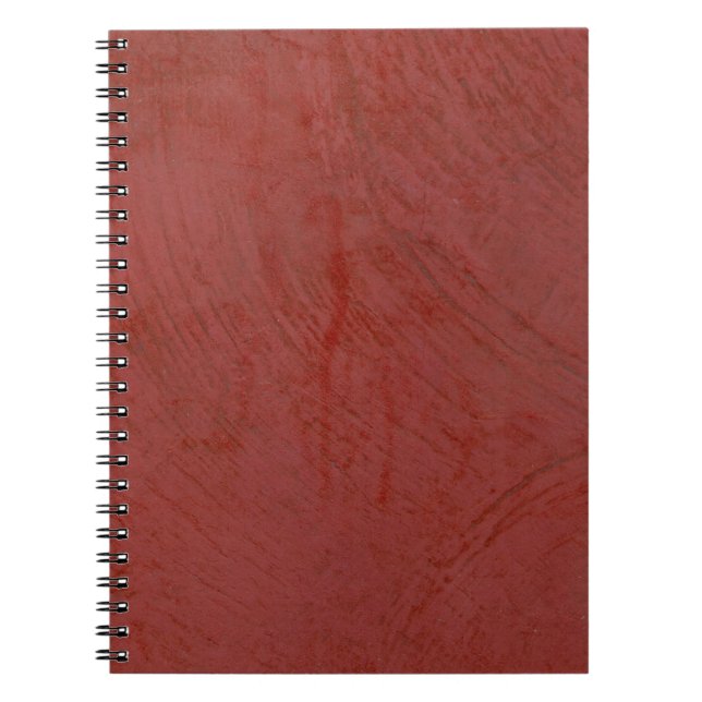 Caderno Espiral Tuscan Red Faux Finish (Frente)