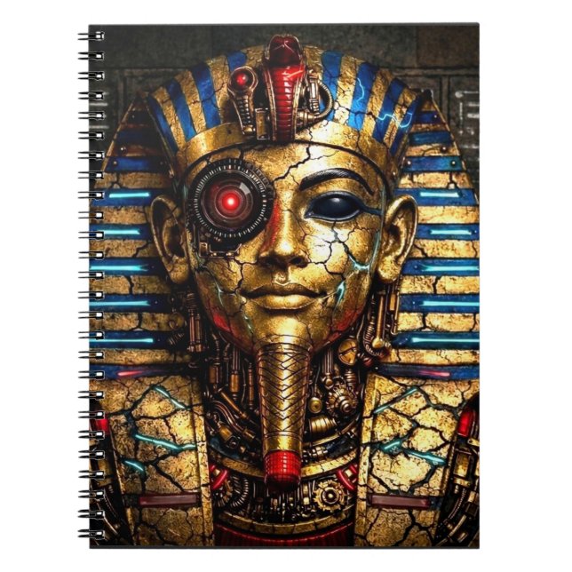 Caderno Espiral Tutankhamun 2.0: The Cyber King (Frente)