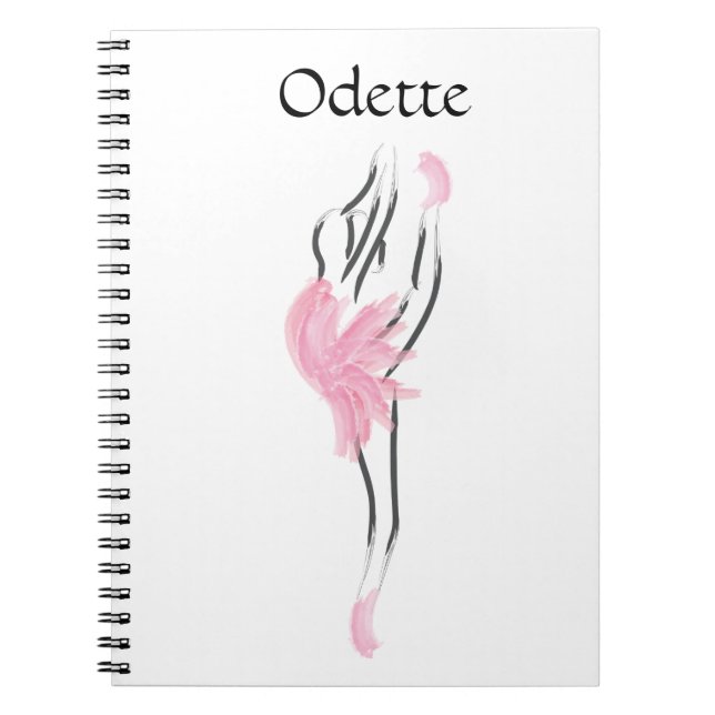 Caderno Espiral Tutu Love Ballerina Notebook Odette (Frente)