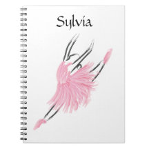Tutu Love Ballerina Notebook Sylvia