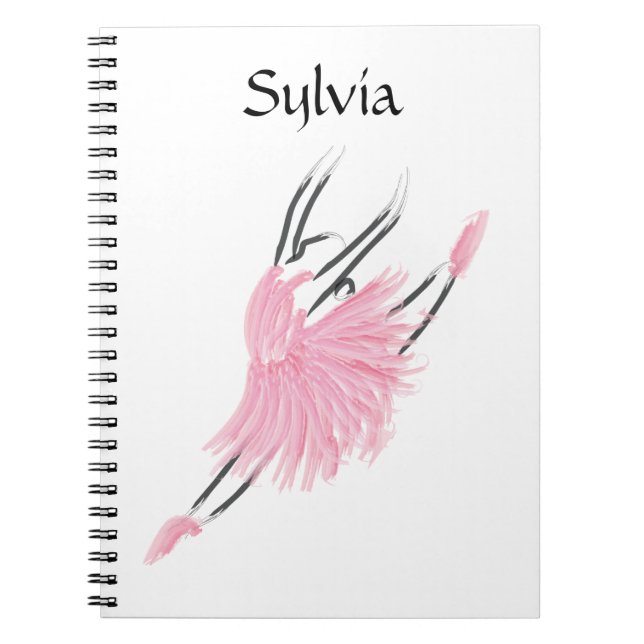 Caderno Espiral Tutu Love Ballerina Notebook Sylvia (Frente)