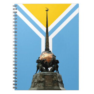 Caderno Espiral TUVA - notebook Centro do Monumento e Bandeira da 