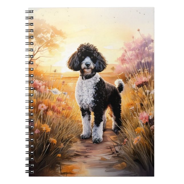 Caderno Espiral Tuxedo Poodle Note Book (Frente)