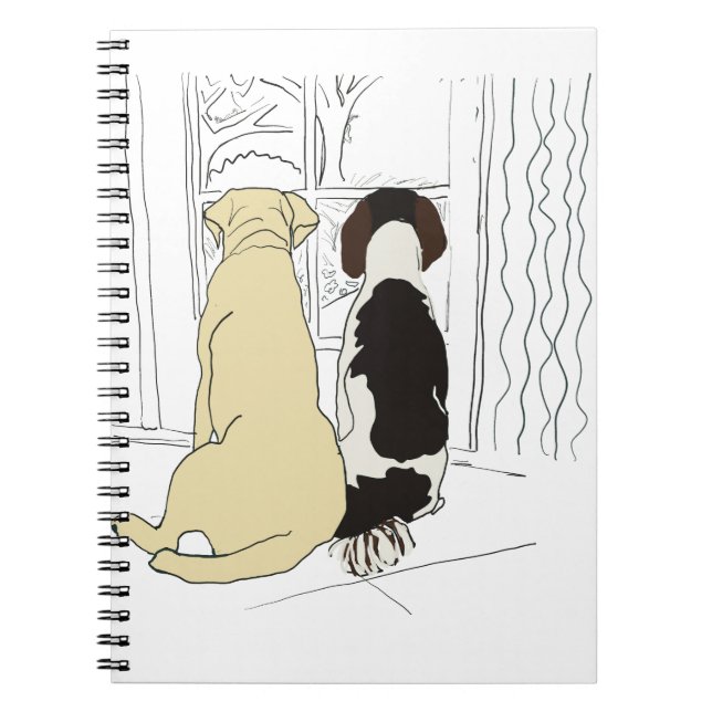Caderno Espiral TV da natureza para cães (Frente)