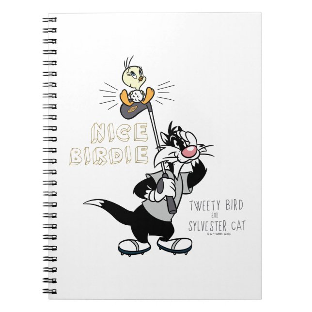 Caderno Espiral TWEETY™ & SYLVESTER™ Golfing - Belo Birdie (Frente)