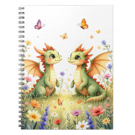 Caderno Espiral Twin Baby Dragon Fantasy Notebook