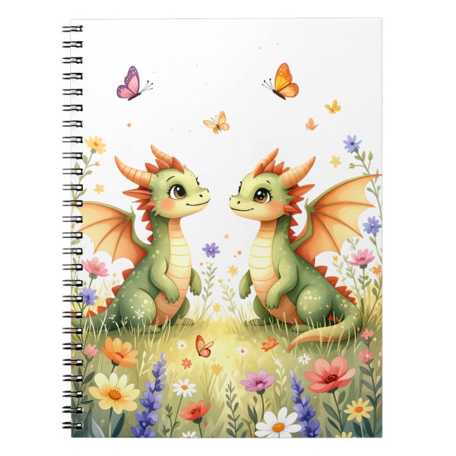 Caderno Espiral Twin Baby Dragon Fantasy Notebook (Frente)