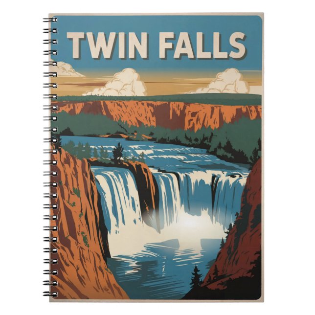 Caderno Espiral Twin Falls Idaho (Frente)