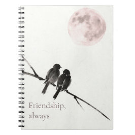 Caderno Espiral Two Birds Sumi-E | Friendship, Always | Notebook