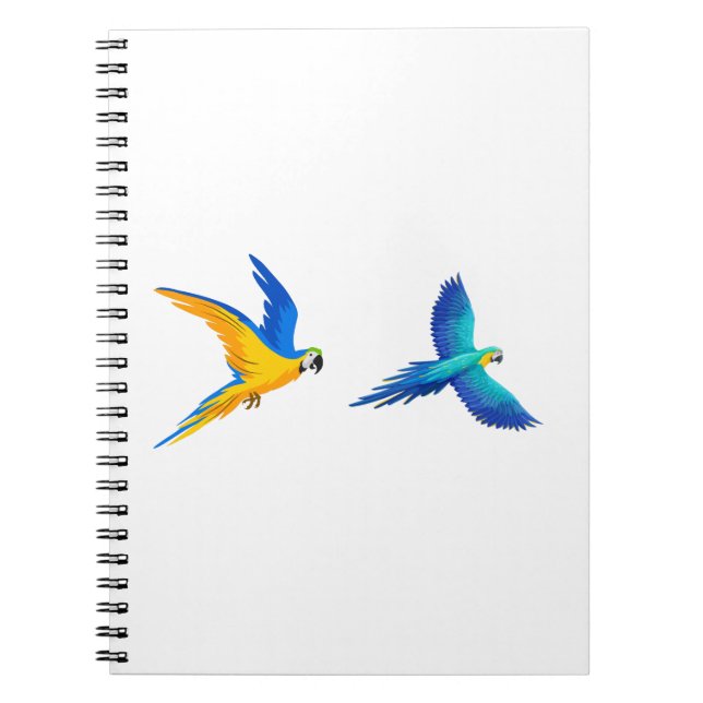 Caderno Espiral Two Parrots Flying (Frente)