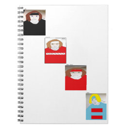 Caderno Espiral "Ty, Gabriel, John James e Nick"