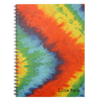 Caderno Espiral Tye Dye olhe em Segundo Plano, Personalizado
