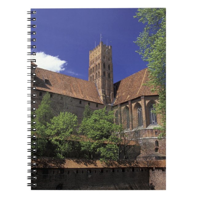 Caderno Espiral UE, Polônia, Pomerânia, Malbork. A maior Europa (Frente)
