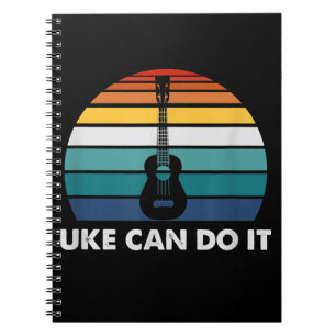 Caderno Espiral Uhu Pode Fazer Isso Engraçado Jogador Ukulele Pres