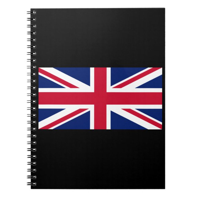 Caderno Espiral Uk Flag-Reino Unido-England-Union Jack (Frente)