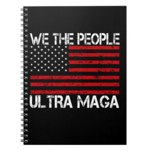 Caderno Espiral Ultra Maga Pro Trump 2024 Republicano Engraçado