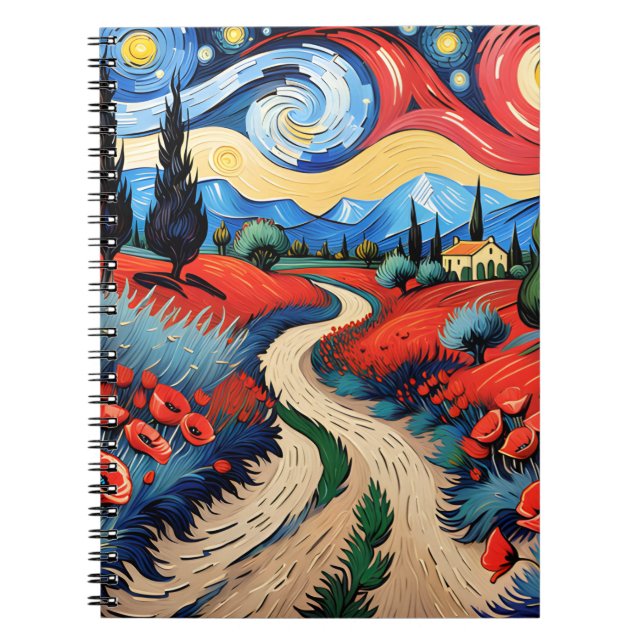 Caderno Espiral Um belo campo (Frente)