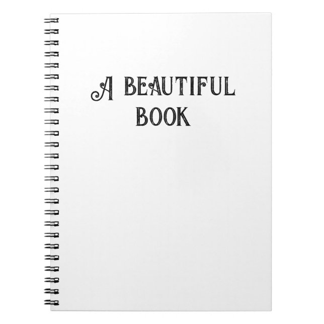 Caderno Espiral Um Belo Livro (Frente)