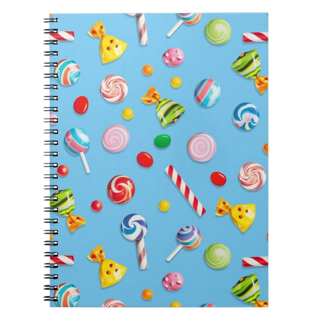 Caderno Espiral Um belo sortimento de doces (Frente)