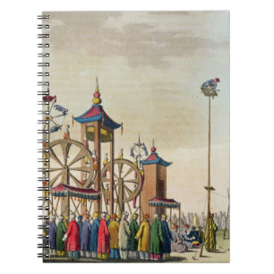 Caderno Espiral Um circo chinês, ilustração 'de Le Traje Um