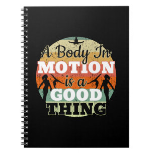 Caderno Espiral Um Corpo em Movimento - Motivo de Ginástica Femini