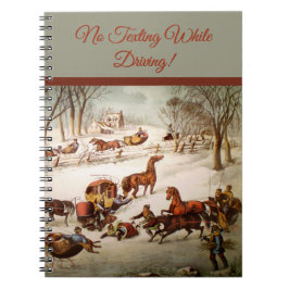 Caderno Espiral Um Derramar no notebook para a neve