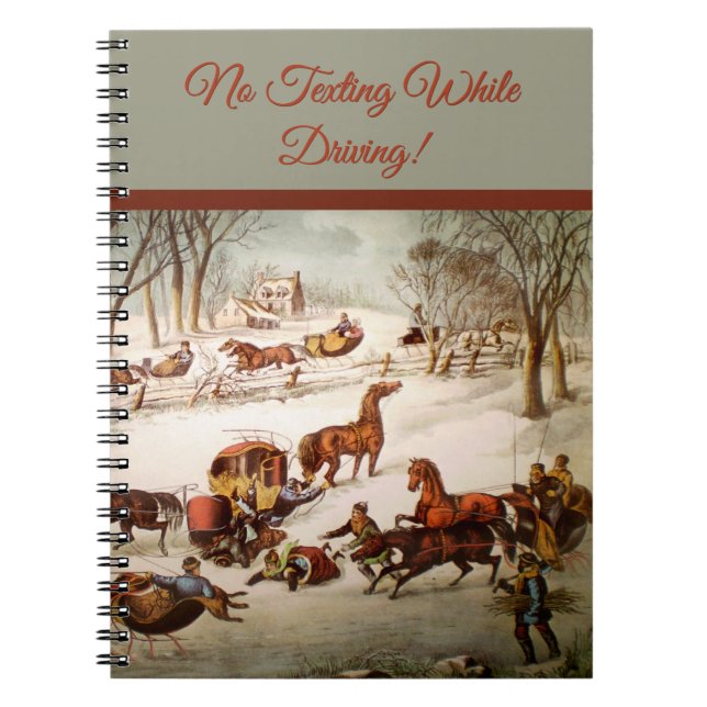 Caderno Espiral Um Derramar no notebook para a neve (Frente)