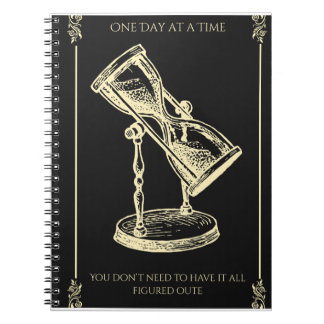 Caderno Espiral Um dia de cada vez - Diário motivacional