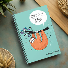 Caderno Espiral Um Dia De Cada Vez - Lã Engraçada