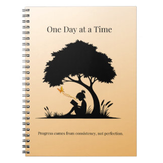 Caderno Espiral Um dia de cada vez Mental Wellnes presentes