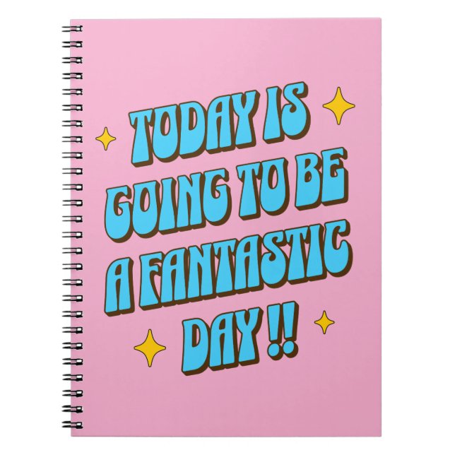 Caderno Espiral Um Dia Fantástico (Frente)