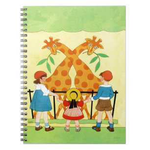 Caderno Espiral Um dia no jardim zoológico