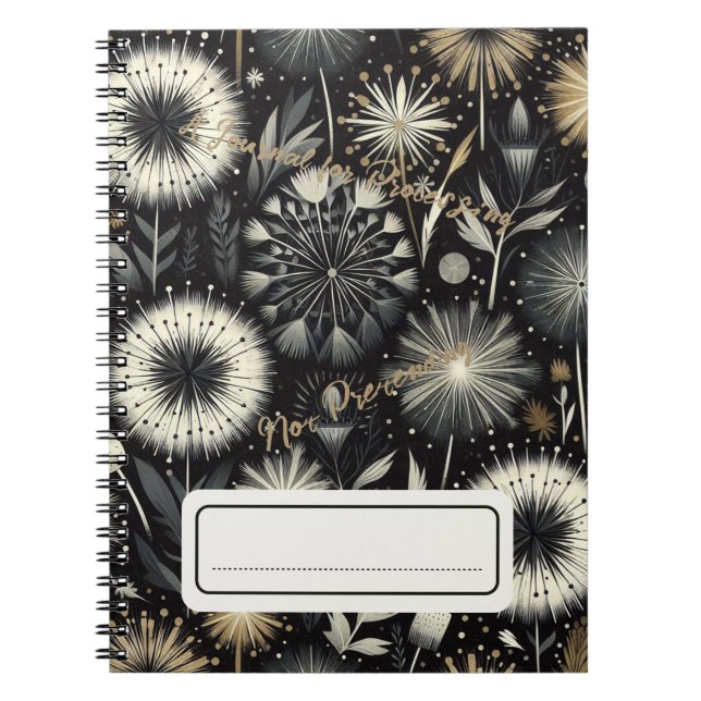 Caderno Espiral Um Diário para processamento, sem tendência 2 (Frente)